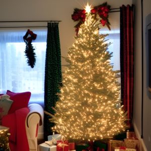 christmas tree with lights