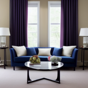 curtains or blinds that complement your color scheme