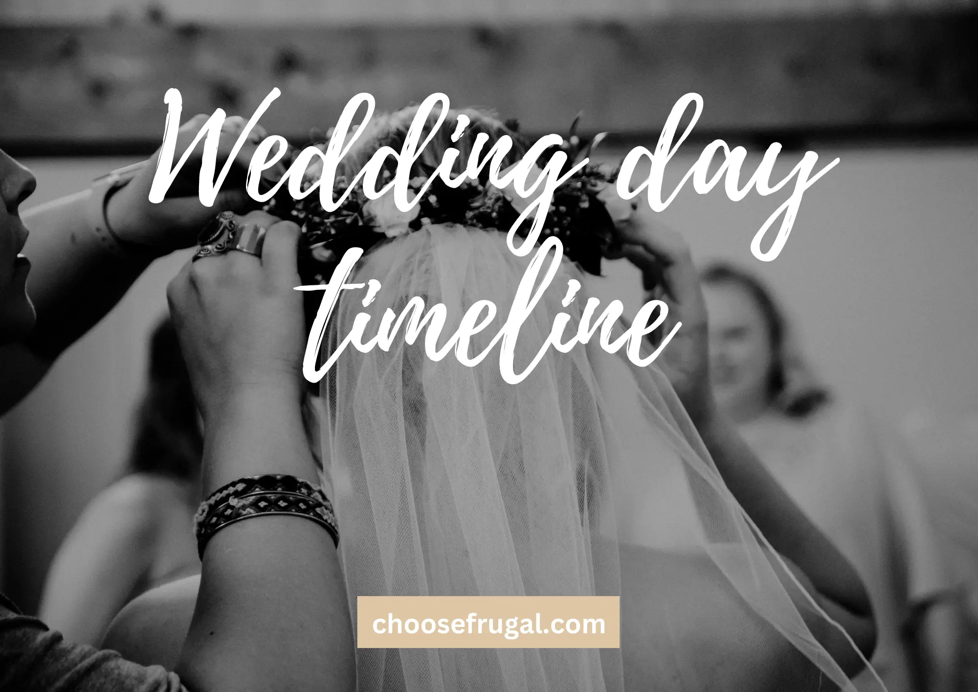 5 wedding day timeline tips. Bride getting ready.